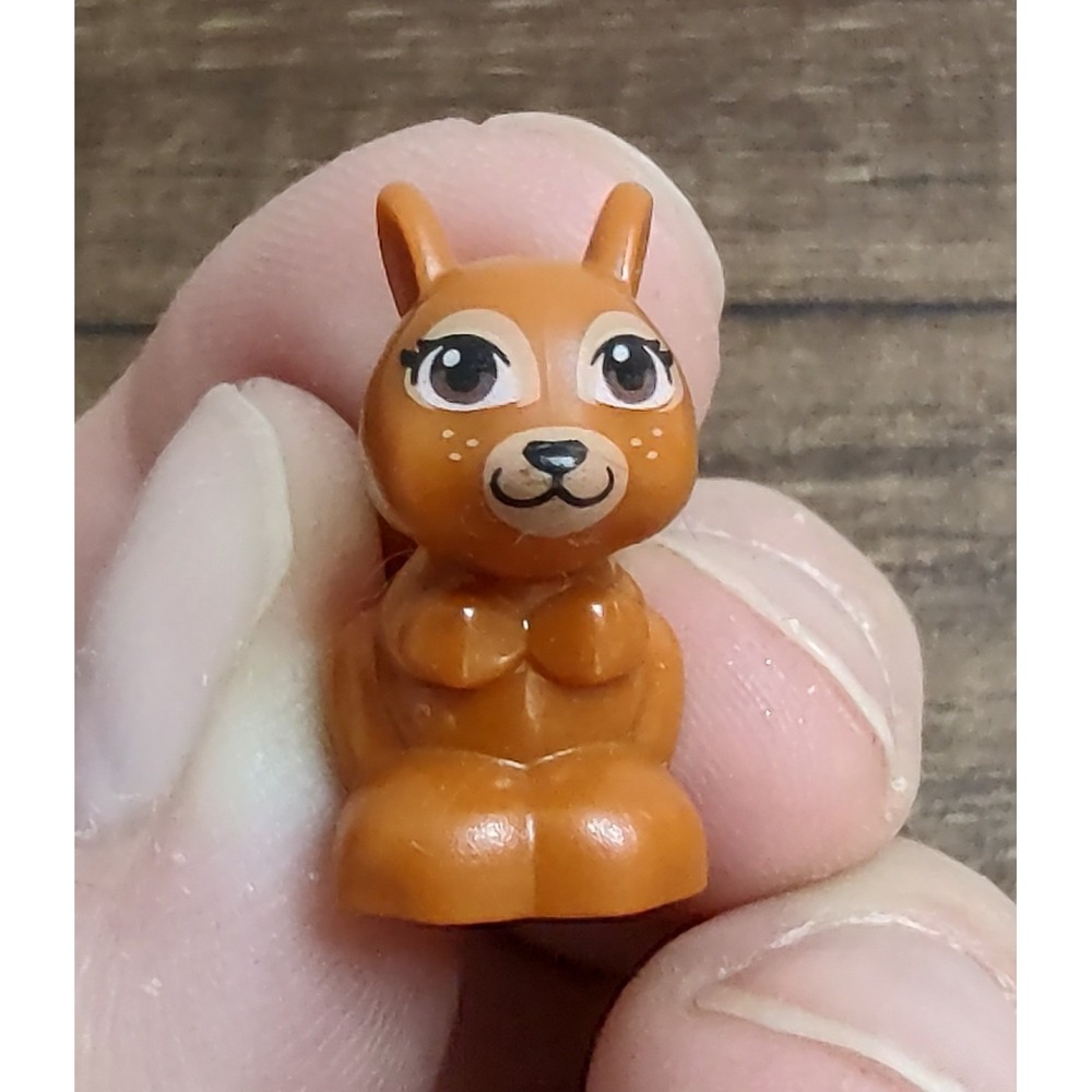 LEGO Squirrel Friends Elves Minifigure Dark Orange Reddish Brown Eyes (x1)
